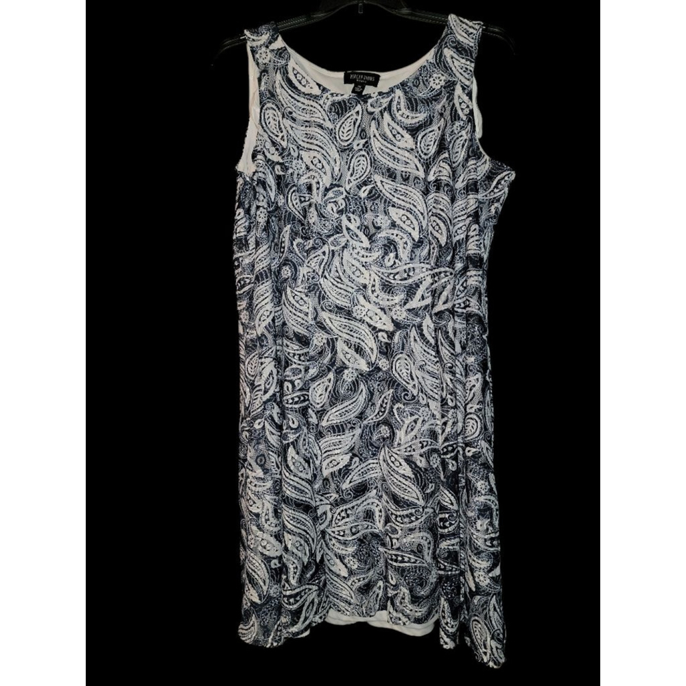 Paisley Print Sleeveless Dress